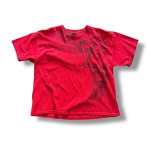 Vintage Red MMA Elite Skull Star Tee